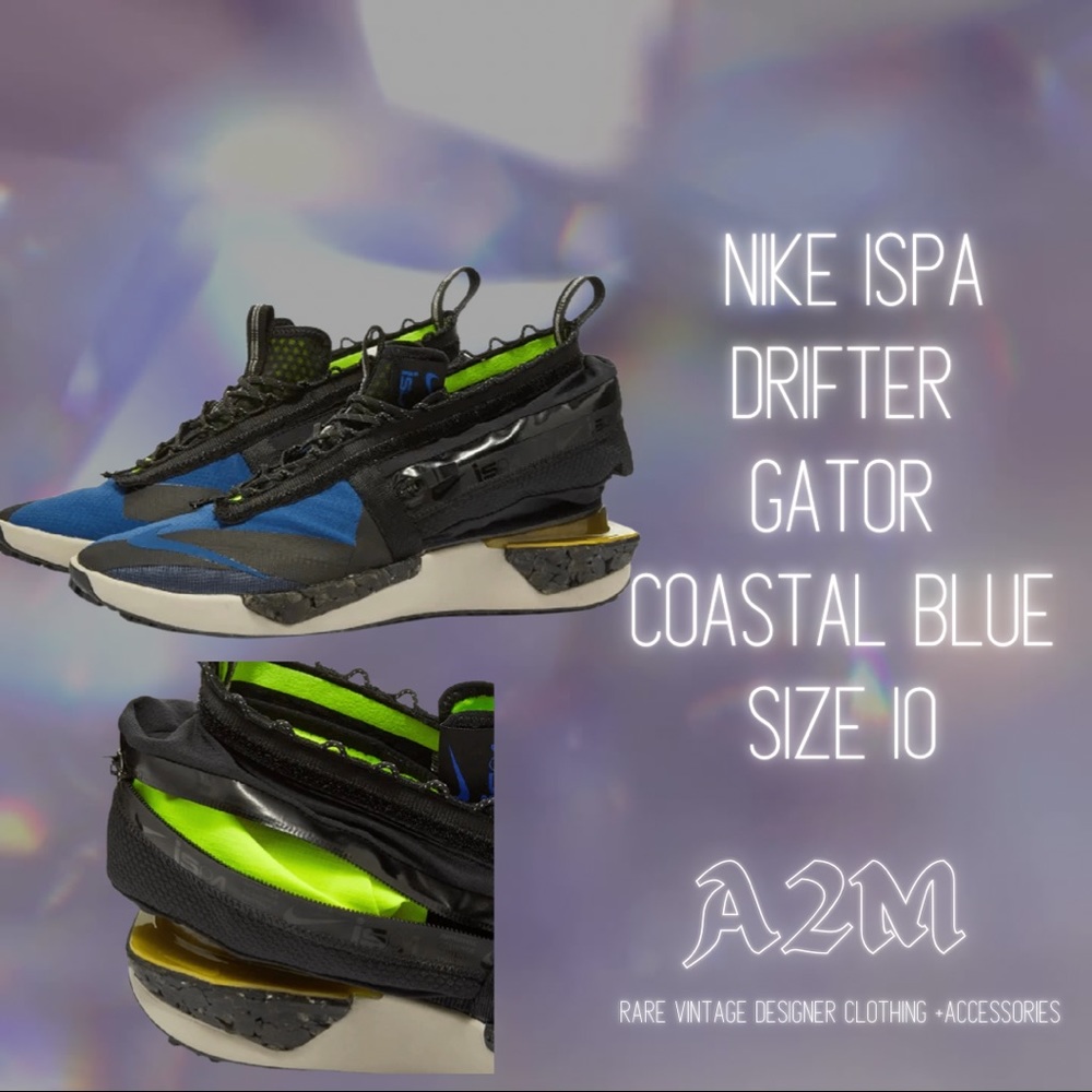 Nike Ispa Drifter Coastal Blue Size 10 - Picture 2 of 10